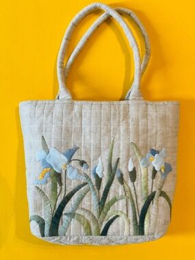 Handmade fabric tote bag